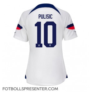Förenta staterna Christian Pulisic #10 Hemma Matchtröja Dam VM 2022 Kortärmad